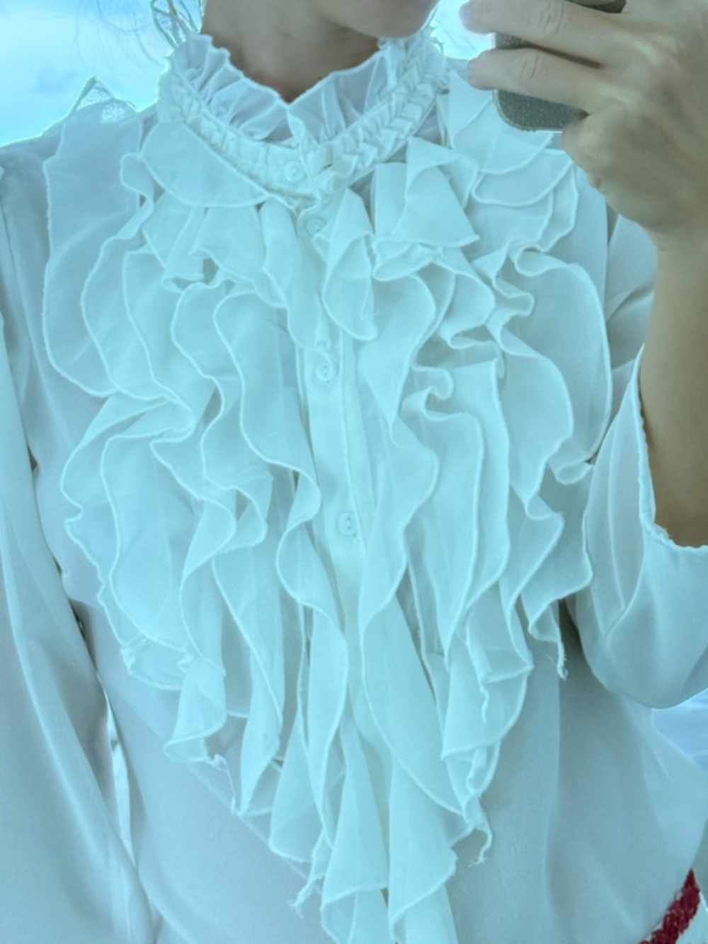 Lilja Ruffle Shirt from Saint Tropez